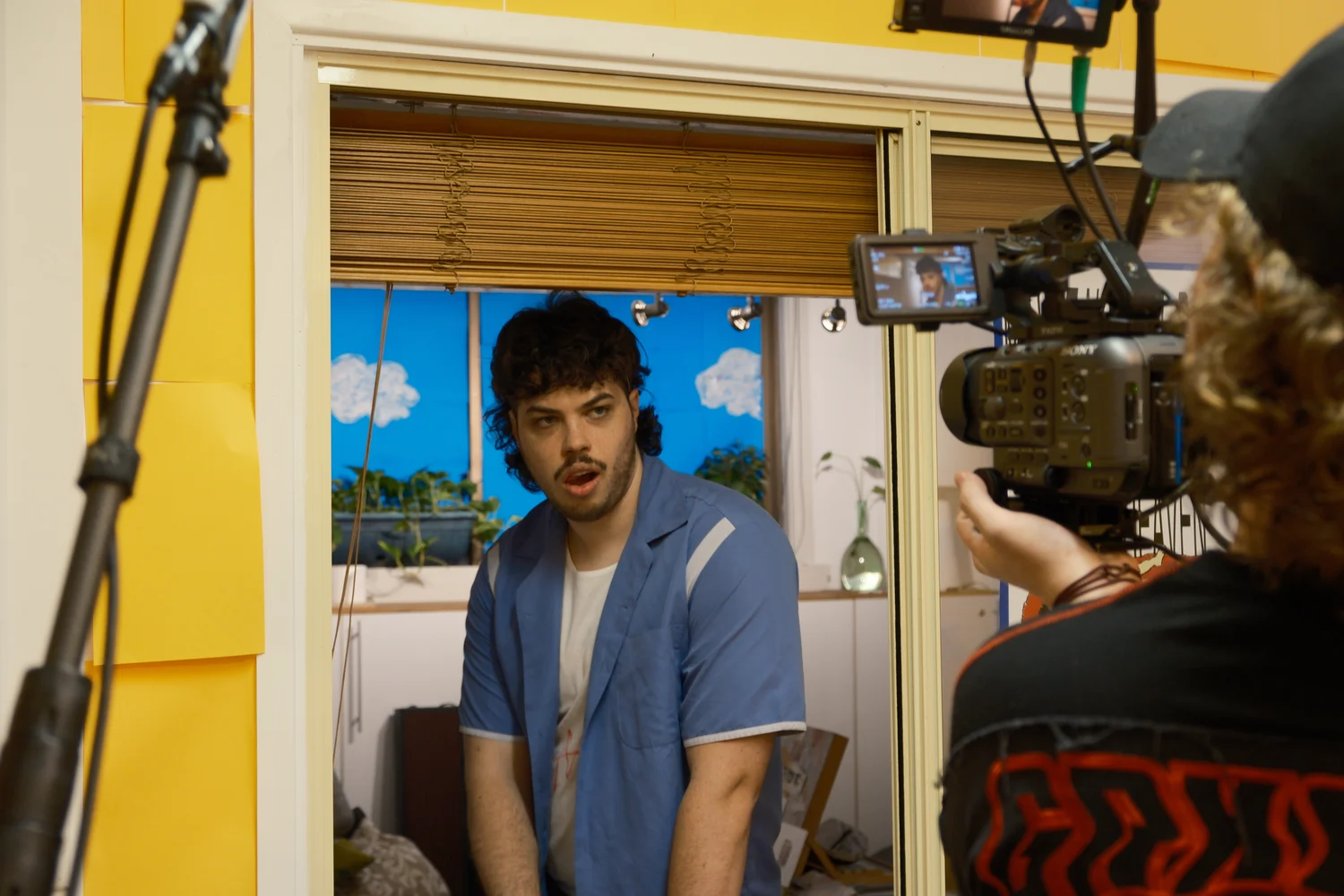 Behind the camera